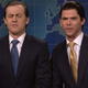 Alex Moffat and Mikey Day as Eric Trump and Donald Trump Jr. (Image: NBC)